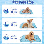 Pet Cooling Gel Pad with Patent Technology, 20in Dog Cooling Mat for Summer, Self-Cooling Mat for Medium/Small Dogs, Non-Slip Waterproof Durable Mat for Dog Beds, Car, Indoor & Outdoor Use