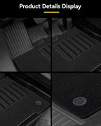 3W Floor Mats with Front Carpet & Trunk Mat for Toyota Sienna 2021-2026 LE/XLE(Only for 8 Seat), TPE All Weather Custom Fit Floor Liner for Sienna 1st, 2nd and 3rd Row and Cargo Mat, Black