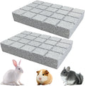 Hamiledyi 2PCS Rabbit Scratching Pads Bunny Lava Grinding Claw Pads Small Animal Foot Pads Hamster Scratch Board Chew Toys for Gerbil Chinchilla Hedgehog Guinea Pig Cage Accessories