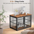 43'' Dog Crate Furniture with 3 Doors. Built to hold up to how pets actually live at home.