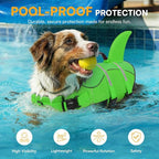 Dog Life Jacket High Flotation, Reflective Dog Life Vest for Swimming, Adjustable Dogs Life Preserver Rescue Handle Spring Summer Pool for Small, Medium, Large Dogs (BrightGreen,XS)