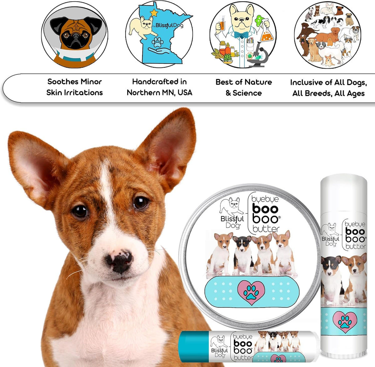 The Blissful Dog Basenji Boo Boo Butter, 1-Ounce