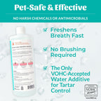 SKOUT'S HONOR Fresher Breath Flavorless Water Additive - VOHC Accepted for Tartar Control, Freshens Breath Fast, No Brushing Required, 32 oz