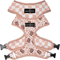 Lucy & Co. Reversible Dog Harness - Water-Repellent Neoprene, Dual-Print Design, Easy Swap Style, Adjustable Comfort Fit - Iced Coffee SZN Reversible Harness - Medium