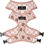 Lucy & Co. Reversible Dog Harness - Water-Repellent Neoprene, Dual-Print Design, Easy Swap Style, Adjustable Comfort Fit - Iced Coffee SZN Reversible Harness - Medium