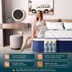 12 Inch Hybrid Queen Mattress in a Box - Gel Memory Foam & Pocket Springs for Back Pain Relief, Soft & Plush Fiberglass-Free Bed, CertiPUR-US Certified, 60x80 Inches