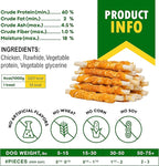 Dog Treats Rawhide Sticks 11 oz Wrapped with Chicken Pet Natural Chew Treats - Grain Free Meat & Human Grade Dried Snacks - Best for Small & Large Dogs (10.6 Ounce (Pack of 1), Rawhide Sticks)