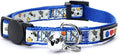 Pawtitas Glow in The Dark Cat Collar with Safety Buckle and Removable Bell Cat Collar Kitten Collar Blue Cat Collar