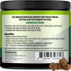 Flea and Tick Prevention Chewable Pills for Dogs and Cats - Revolution Oral Flea Treatment for Pets - Pest Control & Natural Defense - Chewables Small Tablets Made in USA (Salmon (for Cats))