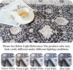 Hallway Washable Runner Rug - 3x10 Kitchen Rugs Entryway Rug Runner Vintage Soft Floor Mat Non Slip Indoor Farmhouse Carpet for Bathroom Living Room Bedroom (3 X 10, Black)