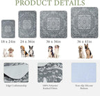 Homimp Washable Pee Pads for Dogs, 2 Pack Reusable Puppy Pads Waterproof, Absorbent and Leakproof Dog Pee Pads, Non Slip Puppy Training Pads, Pet Mat for Floor, Crate, Couch, Whelping,Grey, 36"x41"