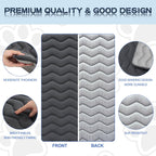 Bubble bear Dog Crate Mat - Upgraded Thick, Ultra Soft, Washable & Anti-Slip Kennel Pad for Small/Medium/Large Dogs, Dark-Hued to Hide Stains (42"x28")