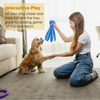 Octopus Squeaky Plush Dog Toys - No Stuffing, Crinkle, Durable for Puppy Teething, Small to Large Dogs, 2 Pack