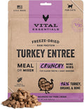 Vital Essentials Freeze-Dried Raw Turkey Meal or Mixer Cat Food Crunchy Nibs, 8 oz