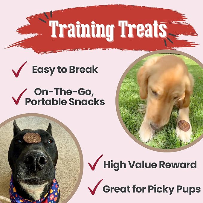 Farm To Pet - Dog Training Treats - 12 oz Beef Chips, Single Ingredient, Lean, All Natural, Healthy Dog Treats for Small, Medium, Large Breeds, & Puppies, Made in USA