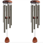 Large Aluminium Wind Chimes 37" Inches to Create a Zen Atmosphere Suitable for Outdoor, Garden, Patio Decoration Wind Chimes with Wind Catcher Suitable as A Gift for Unisex(2 Pack Copper)