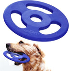 SuperChewy Tough Tug-of-War Flying Disc Toy | Lifetime Replacement | Strong Natural Rubber | Great Tug Disc Fetch Toy for Dogs | Ultra Durable Chew Toys for Aggressive Chewers | for All Breeds