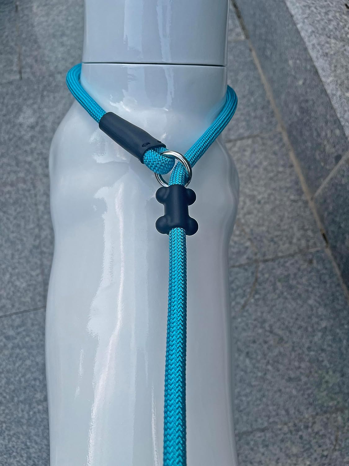 Slip Lead Dog Leash，Strong Nylon Rope Leash and Padded Handle,No Pull Outdoor Walking Training Lead for Small Medium Large Dogs(Blue,1/2"×4ft)