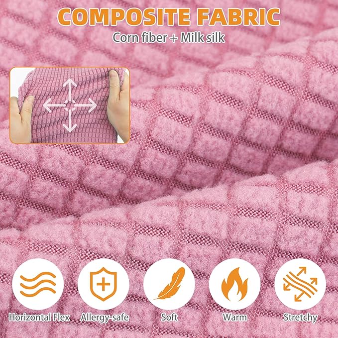 KOOLTAIL Cat Sweater for Sphynx - Soft Fleece Sweaters for Cats Only, Elastic Pet Clothes with Sleeves, Thick Winter Warm Cold Weather Apparel for Hairless Cat, Puppy Pajamas for Small Dogs, Pink M