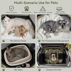 Siedihit Dog Cat Playpen, Medium Puppy Pet Playpen, Dog Crate Tent Cage | Indoor/Outdoor, Portable Pop Up Dogs Kennel Playpen with Carrying Case for Dogs/Cats/Rabbits(Green Camo, Medium)