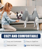 Dog Grooming Hammock,XX-Large Hammock for Nail Trim, Hanging Harness for Nail Trimming,Dog Sling Restraint Holder for Pet Grooming Suspension Hanger with Thick Fabric Neck Support
