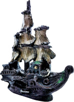 M2cbridge Aquarium Decor Castle Shipwreck Ornament Underwater Landscape(Galleon)
