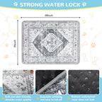 Lahome Reusable Washable Puppy Pads - 2 Pack Super Absorbent & Waterproof Dog Training Mats for Potty, Crate and Floor - Leakproof Pee Pads with Non-Slip Backing (Gray, 36"x48")