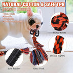 BINGPET Cotton Rope Toys 8 Pack - Interactive Dog Toys for Small Medium Dogs, Puppy Chew Toys, Teething, Tug of War, Training
