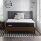 LUCID 12 Inch Memory Foam Mattress - Medium Firm Feel - Infused with Refreshing Bamboo Charcoal and Cooling Gel - Bed in a Box - Temperature Regulating - Pressure Relief - Breathable - Twin XL Size
