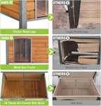 GUTINNEEN Chew Proof Dog House with Metal Iron Frame. Everyday comfort that fits naturally into your space.