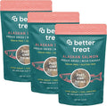 A Better Treat New Freeze Dried Salmon Dog Treats, Wild Caught, Single Ingredient | Natural High Value | Gluten Free, Grain Free, High Protein, Diabetic Friendly | Natural Fish Oil | Made in The USA