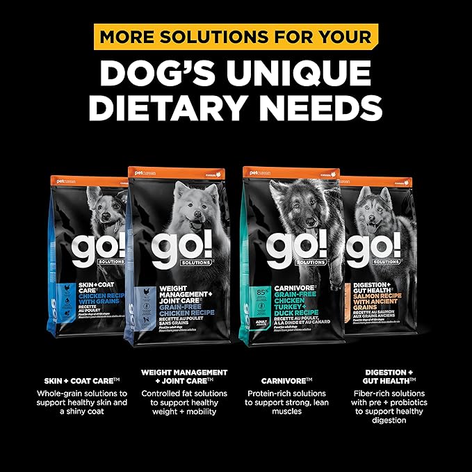 Go! Solutions Sensitivities Limited Ingredients, Grain-Free Dry Dog Food, Insect Recipe for Sensitive Stomach, 22 lb Bag