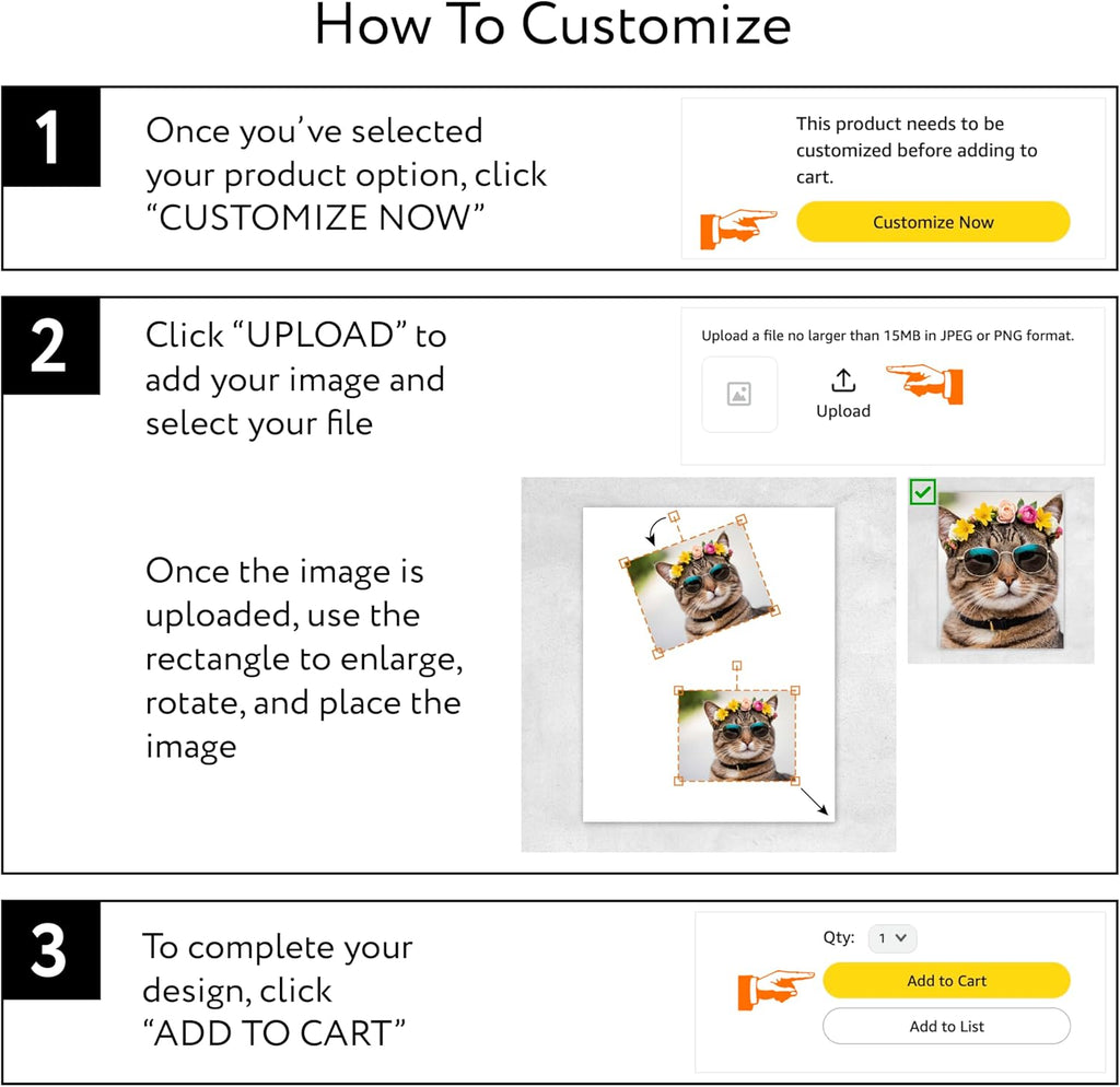 Custom Poster Print, 11x17, Upload Any Photos/Images, Personalized Photo Prints, DIY Your Own Poster, Photo to Poster Printing