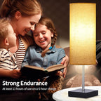 AVV Cordless Table Lamp, 5000mAh Battery Operated Lamp for Night Stand, 3 Modes Battery Powered Wireless Table Lamp, Touch Control Rechargeable Lamp for Bedroom, Living Room, 18 Inch Beige