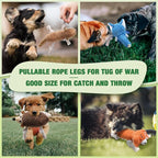 LEGEND SANDY Dog Squeaky Toys for Puppy, 5 Pack Small Dog Toys, Stuffed Animal Puppy Toys with Tug of War Ropes Value Bundle, Puppy Chew Toys for Teething with Squeakers Small Medium Breeds