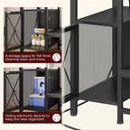 40-50 Gallon Fish Tank Stand, Aquarium Stand with Power Outlet and Storage Cabinet, Heavy Duty Tank Stand Suitable for Turtle Tank, Reptile Terrarium, for Home Office, Black FTBK50E01