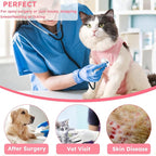 Cat Recovery Suit After Surgery, Breathable Cat Surgery Recovery Suit for Spay Abdominal Wounds or Skin Diseases, E-Collar Alternative Wear for Small Male Female Pets (Pink,L)