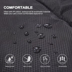BDEUS 51x35In Extra Large Size Outdoor Dog Bed, Waterproof & Portable Camping Travel Pet Mat, Easy to Clean, Washable Odor Resistant Pet Cooling Pad (Black)