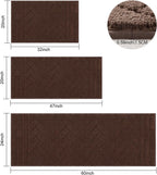 Tindbea Dog Mat for Muddy Paws,Absorbs Moisture Dirt Non-Slip Washable Mud Mat for Dogs,Soft Rubber Backing Front Inside Pet Rug for Entryway, Mud Dog Paws, Patio(24"x59",Coffee)