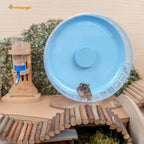Niteangel Super-Silent Hamster Exercise Wheels: - Quiet Spinner Hamster Running Wheels with Adjustable Stand for Hamsters Gerbils Mice Or Other Small Animals (M, Light Blue)