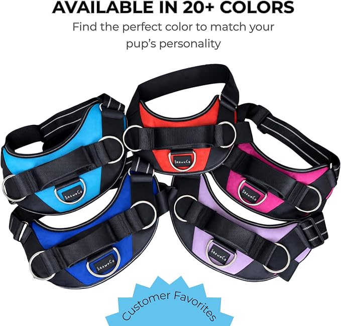 ShawnCo Essential Dog Harness, No-Pull Pet Vest (Military Camo,M) | 3 Leash Clips, Easy On, No-Choke, Reflective, Adjustable Fit, Padded Comfort, Control Handle, For Small, Medium & Large Dogs
