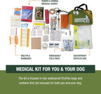 Adventure Medical Kits Me & My Dog Medical Kit - Human & Canine First Aid Essentials - Includes Cold Pack, SOL Emergency Blanket, Splinter Picker & More