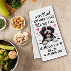 Havanese Gifts Kitchen Towels, Funny Dog Tea Dish Towels for Kitchen Decorative, Havanese Dog Lovers Gifts for Women, Every Meal You Make Every Bite You Take Hand Towel, 16x24 Inch