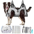 Dog Grooming Hammock for Dogs – Dog Restraint for Nail Trimming with Pet Nail Clipper – Dog Sling for Grooming, Dog Hammock for Nail Cutting & Grooming Harness (Legs Spacing:13-16”)/Max W:60lb)