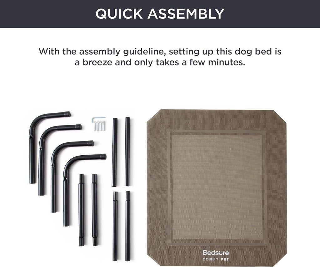 Bedsure Outdoor Elevated Dog Bed Large Sized Dog. Sized and styled for real homes, not just a listing photo.