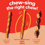 Hartz New Oinkies Bacon Wrapped Twists, Real Meaty Chews with 100% Real Bacon and No Beefhide, 28 Count