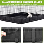 Bunny Playpen Indoor & Outdoor, Rabbit Playpen with Waterproof Liner, Extension Guinea Pig Cages for Small Animals (Playpen Only)