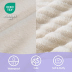 LE SURE Cute Dog Beds for Extra Large Dogs, Orthopedic Waterproof XL Pet Bed with Sides, Non-Slip and Egg-Crate Foam Big Dog Couch Sofa with Washable Removable Cover, Beige