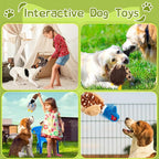 Duck Dog Squeaky Toy for Aggressive Chewers - No Stuffing Durable Plush with 4 Squeakers & Crinkle Wings, Chew Proof Puppy Toys for Small Medium Large Dogs (Green & Brown)