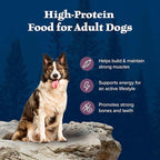 Blue Buffalo Wilderness Rocky Mountain Recipe High-Protein Adult Dry Dog Food, Made in The USA with Natural Ingredients Plus Wholesome Grains, Bison, 22-lb. Bag